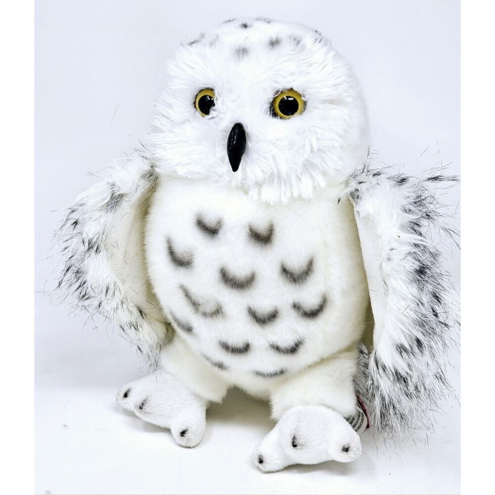 Douglas Legend White Snowy Owl Realistic Cuddle Toy Plush Fantasy Hedwig VGC 10"